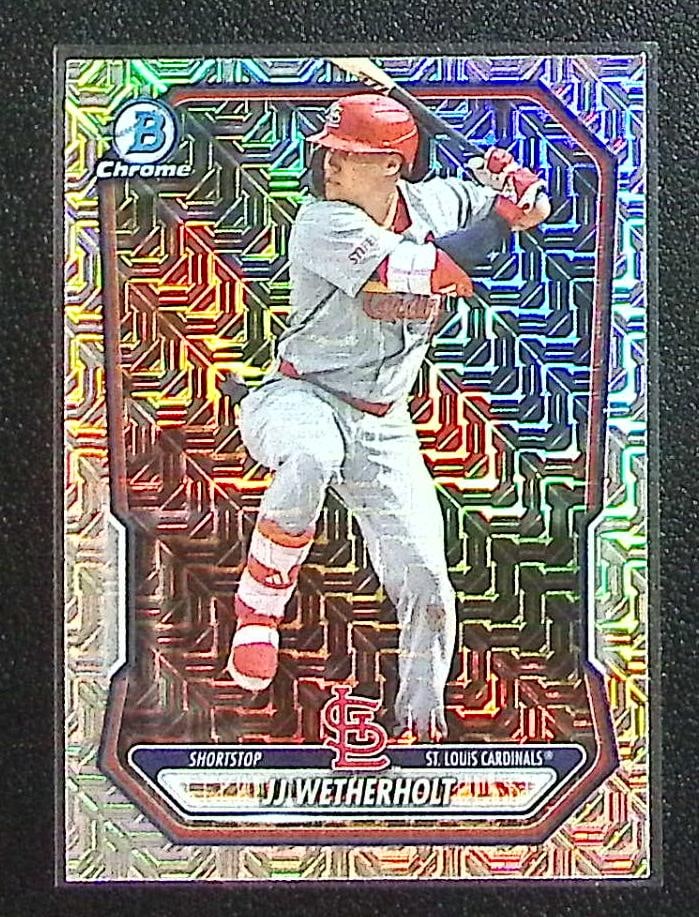 JJ Wetherholt Prospects Mojo Refractor 2026 Bowman Chrome #BCP-115 St. Louis Cardinals (1 of 2)