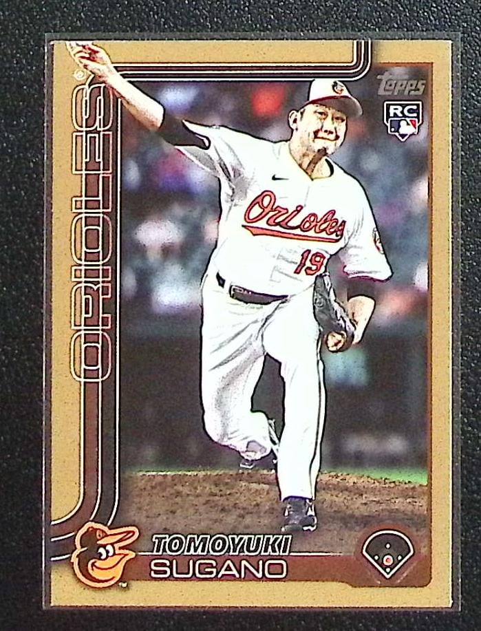 Tomoyuki Sugano Rookie Card Gold /2025 2025 Topps #417 Baltimore Orioles (1 of 2)