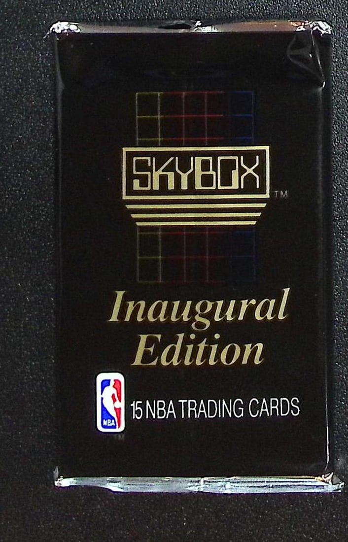 1990 Skybox SERIES 1 Innaugural Edition Basketball Vintage Basketball Retail Box Wax Pack: Vintage Valuable Basketeball NBA Trading & Sports Cards Sold On Line, Michael Jordan, Chicago Bulls, David Robinson Rookie Card, Shawn Kemp Rookie Card, Magic Johnson, Larry Bird, Tim Hardaway RC, Old