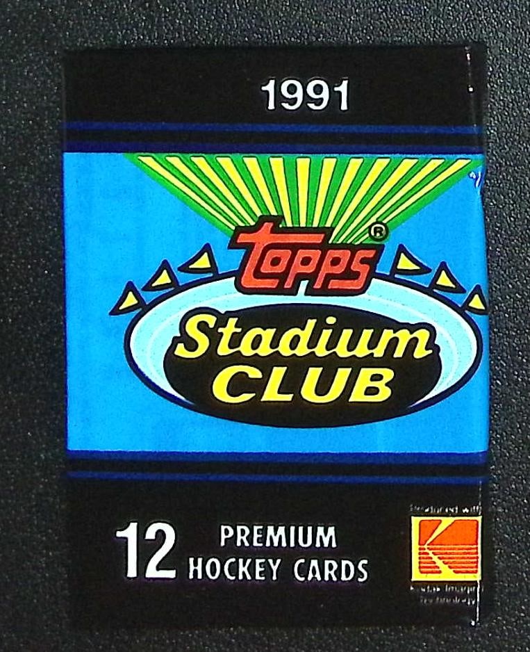 1991 Topps STADIUM CLUB Hockey Cards Retail Box Wax Pack NHL Trading Cards (1 of 1)