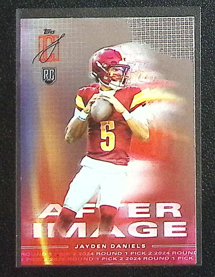 Jayden Daniels Rookie Card After Image 2024 Topps Signature Class #AI-7 Commanders (1 of 2)
