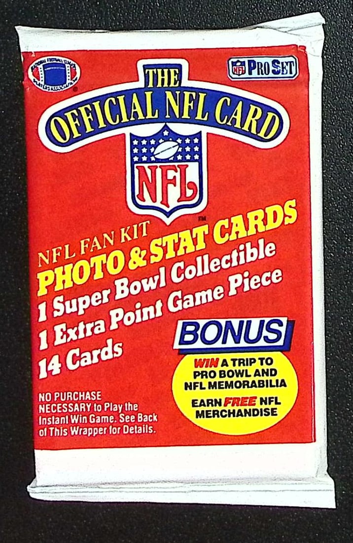 1989 Pro-Set Football Cards Retail Box Wax Pack, Sports Cards (1 of 1)