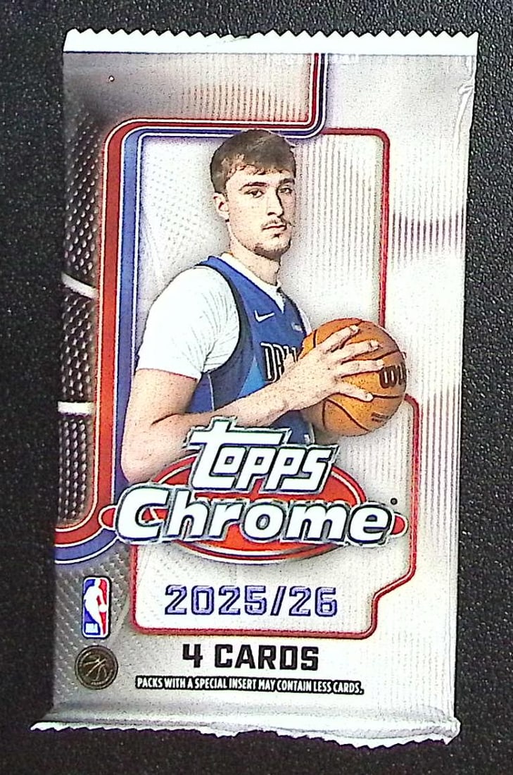 2025 Topps Chrome Basketball BLASTER BOX PACK - Cooper Flagg Rookie Card (1 of 1)