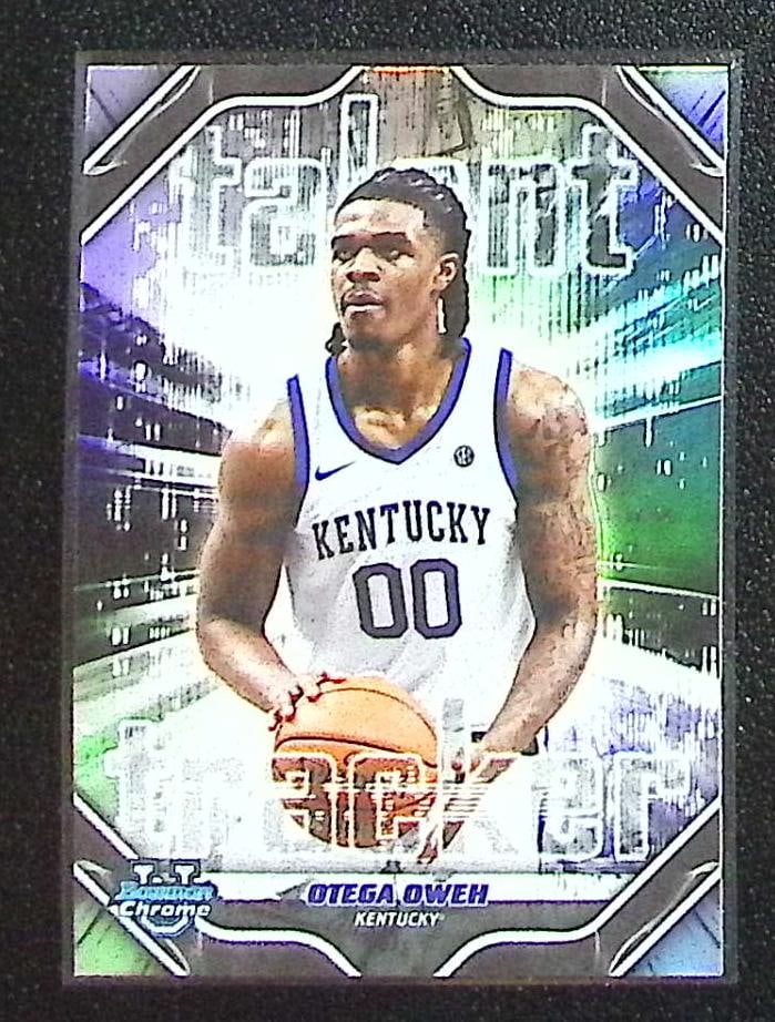Otega Oweh Talent Tracker Refractor 2025-26 Bowman Chrome #TT-15 Kentucky Wildcats (1 of 2)