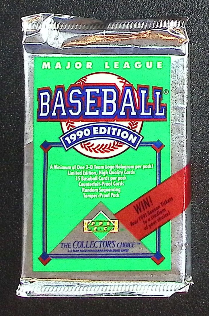 1990 Upper Deck Collector's Series Vintage Baseball Card Retail Box Pack- MLB Sports Trading Card (1 of 1)
