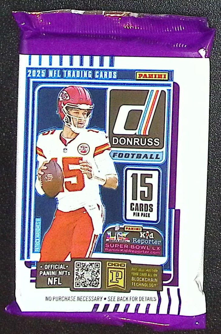 2025 Donruss Football Blaster Box Pack Cam Ward, Emeka Egbuka, Ashton Jeanty, Travis Hunter, Omarion (1 of 1)