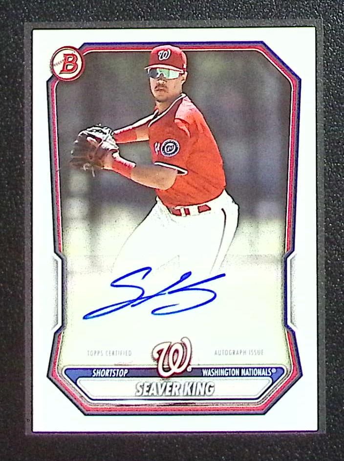 Seaver King Prospects Auto 2026 Bowman #BPA-SKI Washington Nationals (1 of 2)