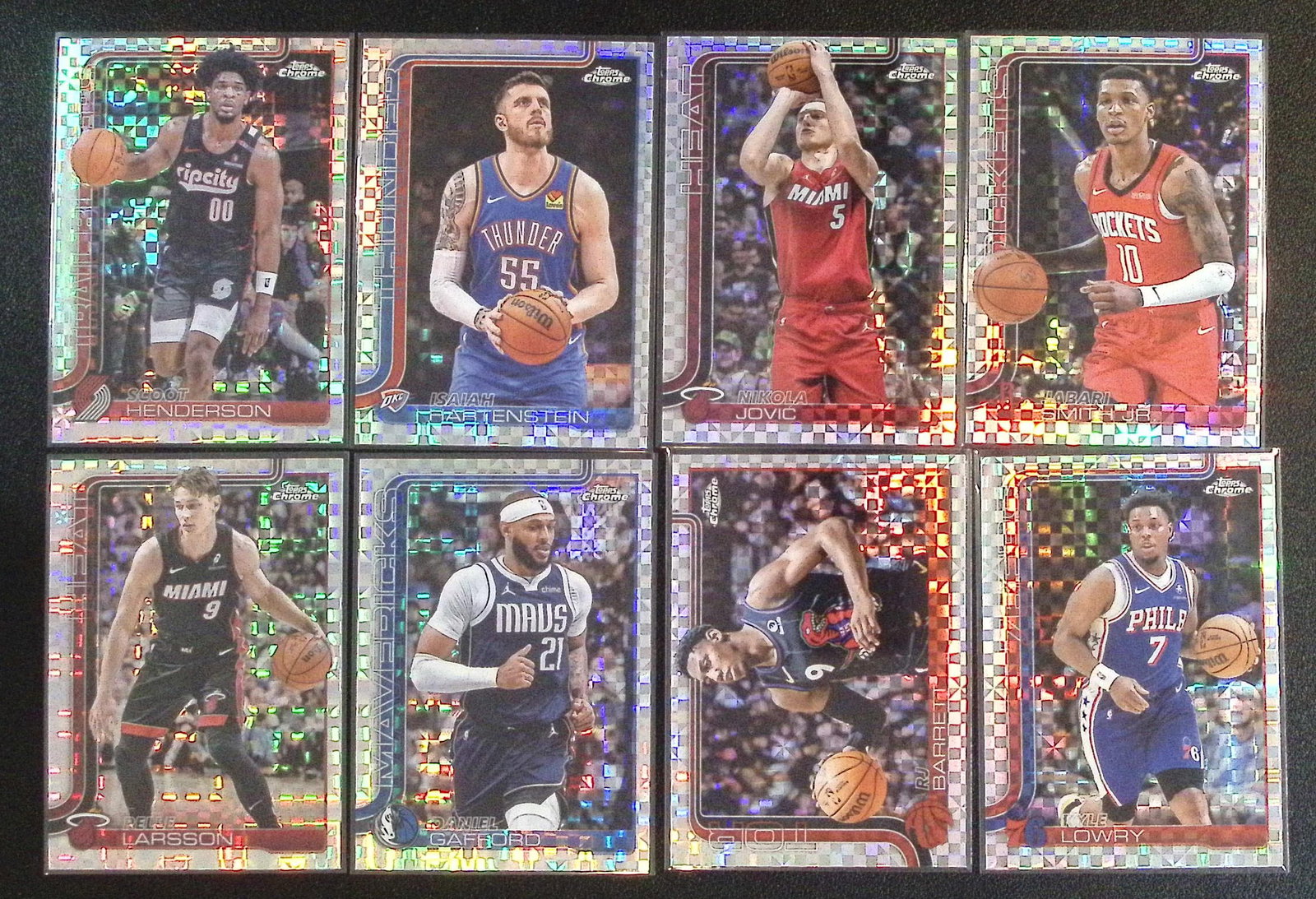 Lot of 8 2025-26 Topps Chrome NBA Xfractors. All Different, See Pictures (1 of 1)