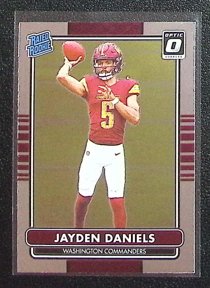 Jayden Daniels Rookie Card Retro 2024 Donruss Optic #2 Washington Commanders (1 of 2)