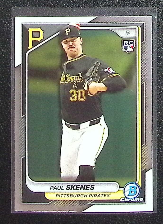 Paul Skenes Rookie Card 2024 Bowman Chrome #31 Pittsburgh Pirates (1 of 2)