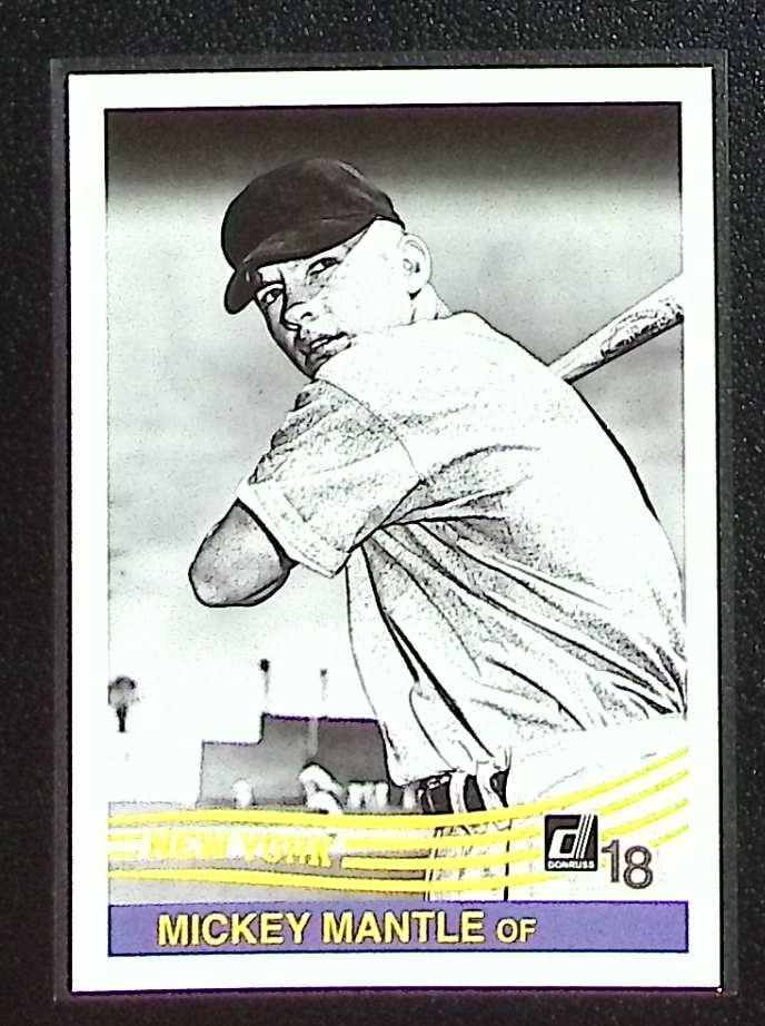 Mickey Mantle Variation Retro 2018 Panini Donruss #254 New York Yankees (1 of 2)