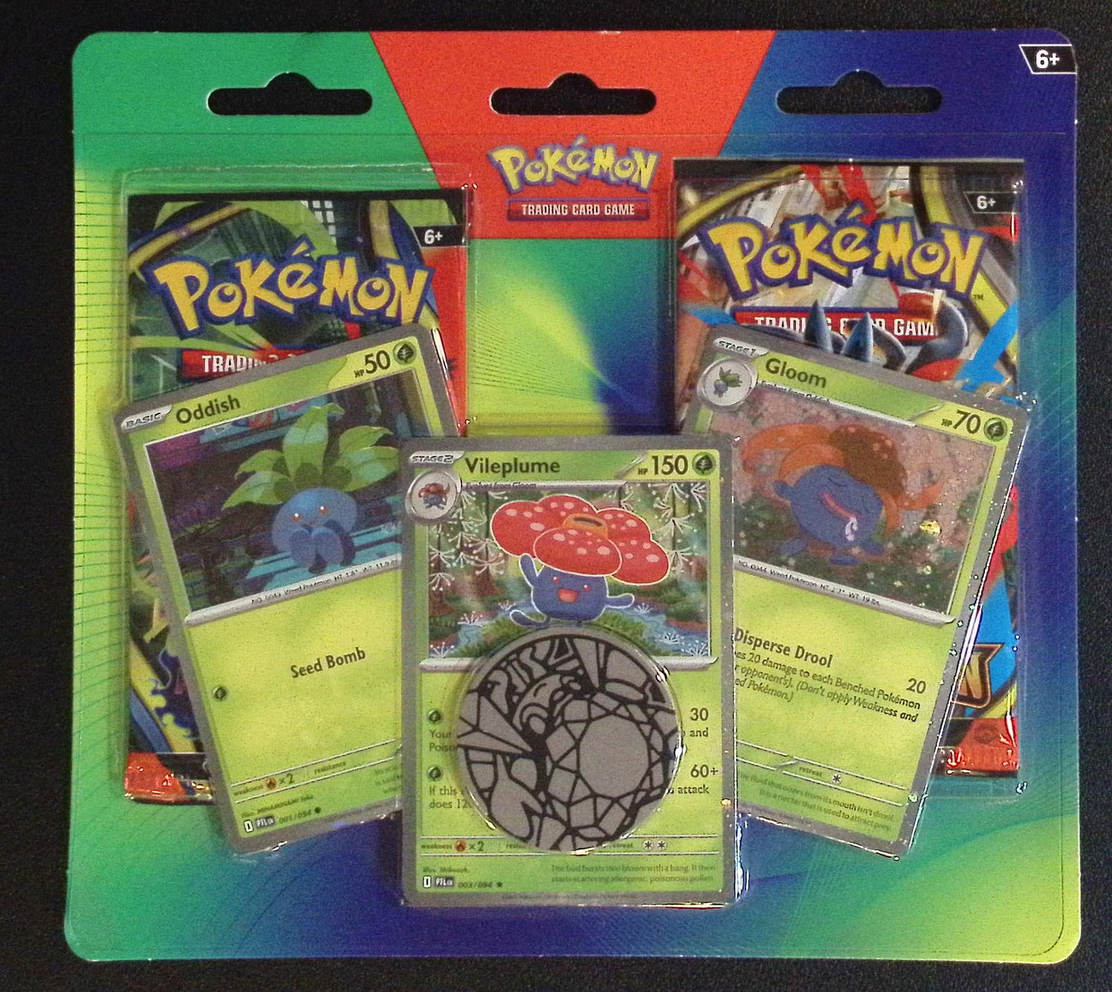 Pokemon Blister Booster Hanger 1 Pokemon Mega Evolutions & 1 Phantasmal Flames (1 of 1)