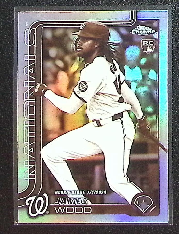James Wood Rookie Card Sepia Refractor 2025 Topps Chrome Update #USC95 (1 of 2)