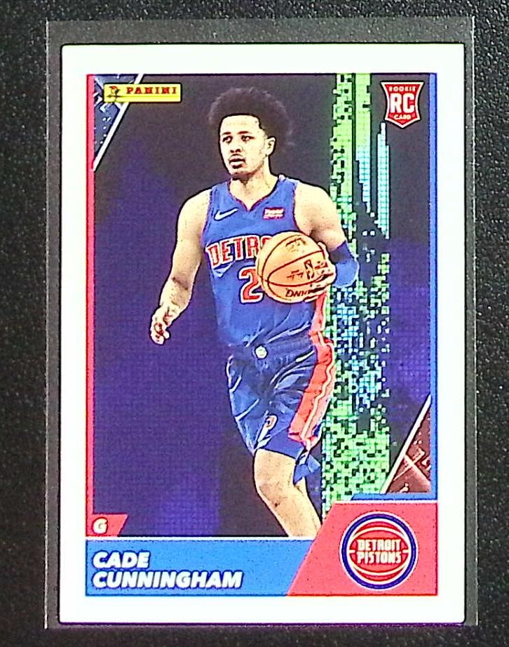 Cade Cunningham Rookie Card 2021-22 Panini NBA Sticker & Card Collection #81 Pistons (1 of 2)