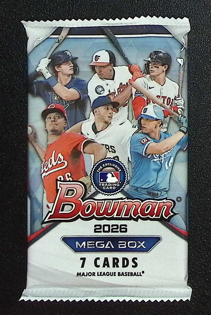 2026 Bowman Baseball Cards MEGA BOX PACK, Roman Anthony Rookie Card, Konnor Griffin Prospect (1 of 1)