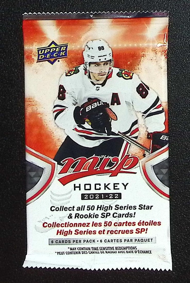2021-22 Upper Deck MVP Hockey Cards High Series HOBBY BOX PACK Sports Cards (1 of 1)