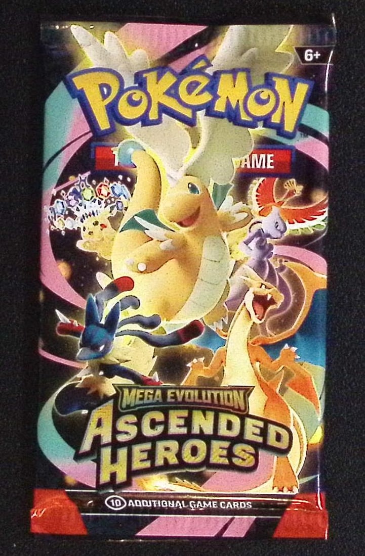 2025 Pokemon Ascended Heroes Card Booster Pack Charizard, Pikachu (1 of 1)