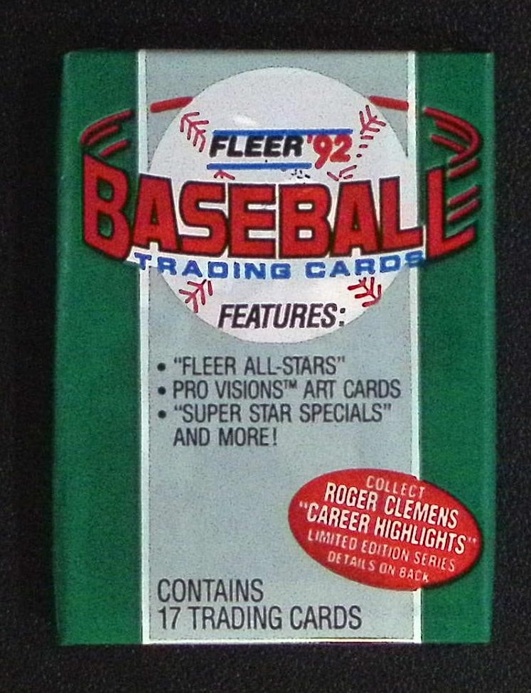 1992 Fleer Series 1 Baseball Cards Retail Box Pack Sports Cards MLB Trading Cards Rookie Cards (1 of 1)