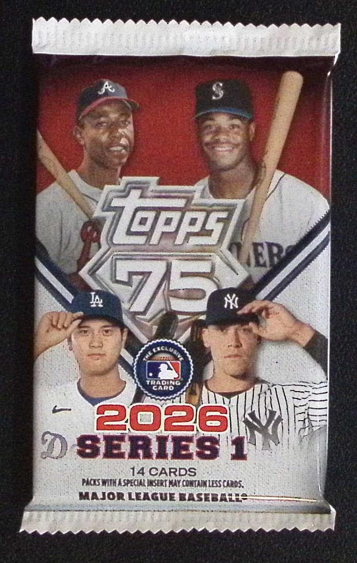 2026 Topps Series 1 Baseball 75th Anniversary MEGA BOX PACK (1 of 1)