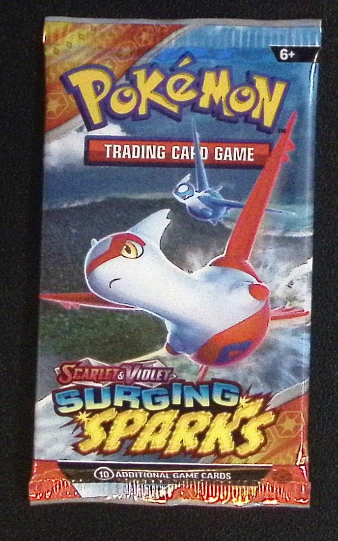 Pokemon Scarlet & Violet Surging Sparks 10 Card TCG Booster Pack, Charizard, Pikachu, Holo: Pokemon Trading Card Game Cards, Charizard, Pikachu, Mewto, EX, Referse Holo, Holo Rare Cards, Secret Rare Cards, Full Art Cards, Evee, 3 Stars Ultra Rare Cards, Double Rare, Illustration Rare, Specia
