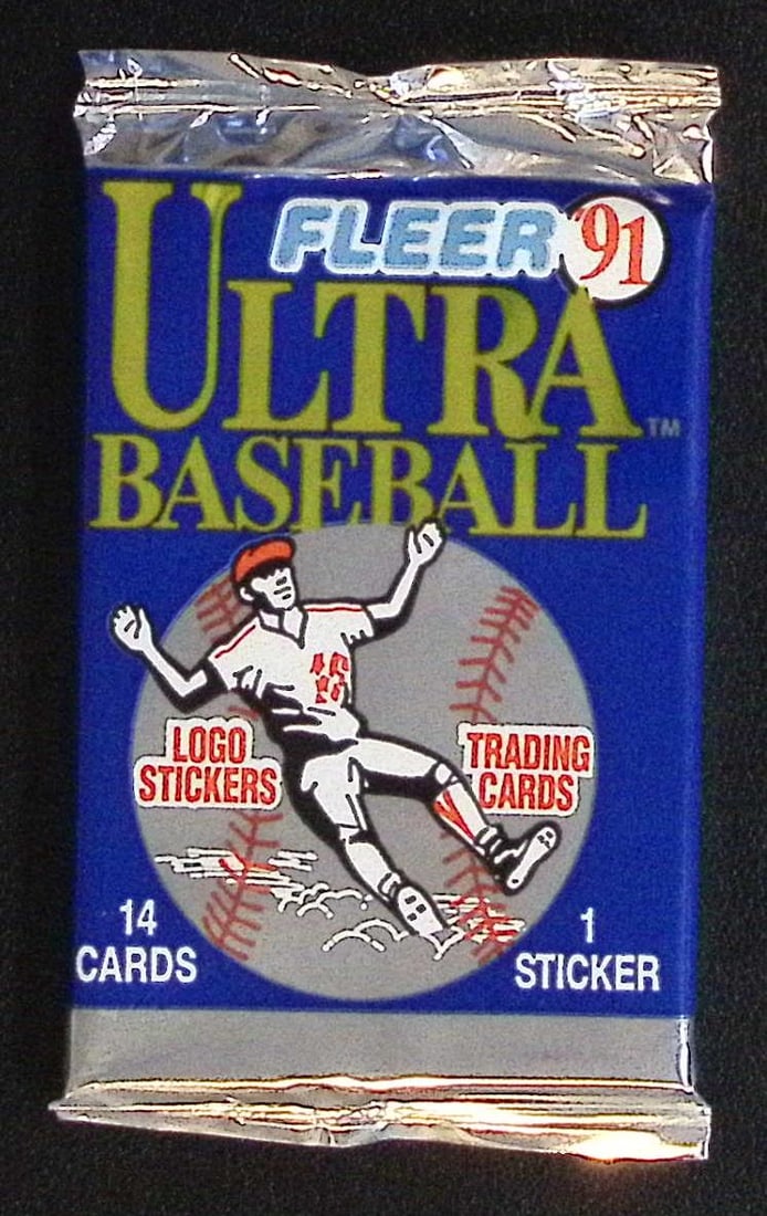 1991 Fleer Ultra Series 1 Baseball Cards Retail Box Pack Sports Cards MLB Trading Cards Rookie Cards (1 of 1)
