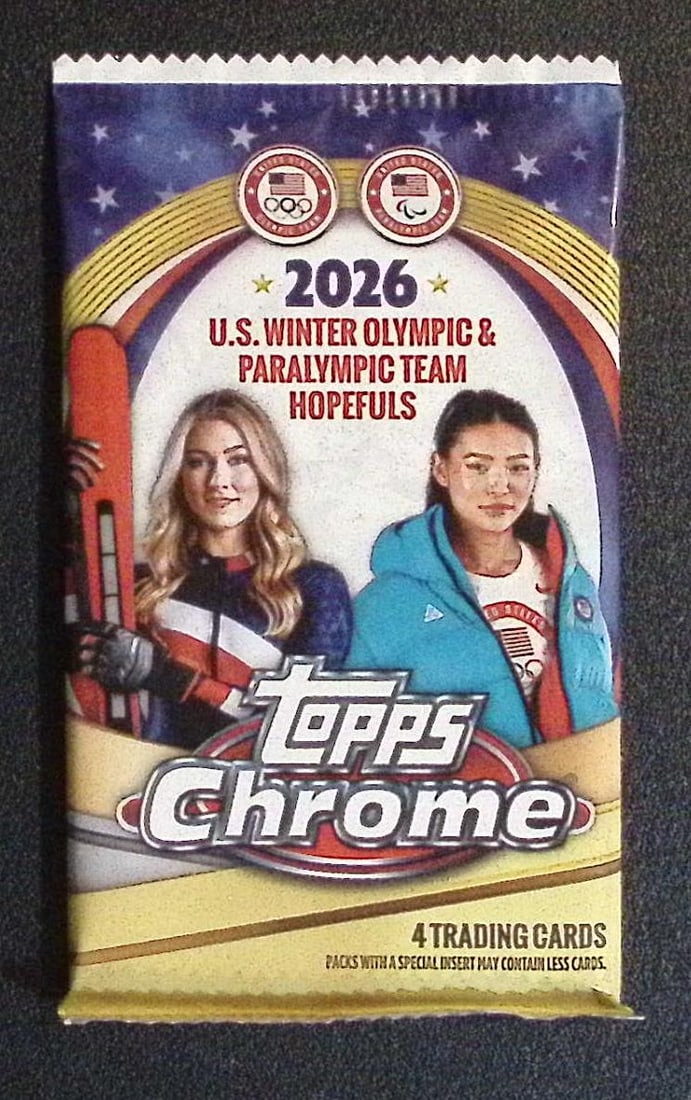 2026 Topps Chrome US Winter Olympics & Paralympic Team Hopefuls Blaster Box Pack (1 of 1)