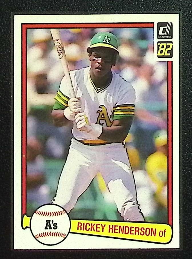 Rickey Henderson 1982 Donruss #113 Oakland Athletics (1 of 2)