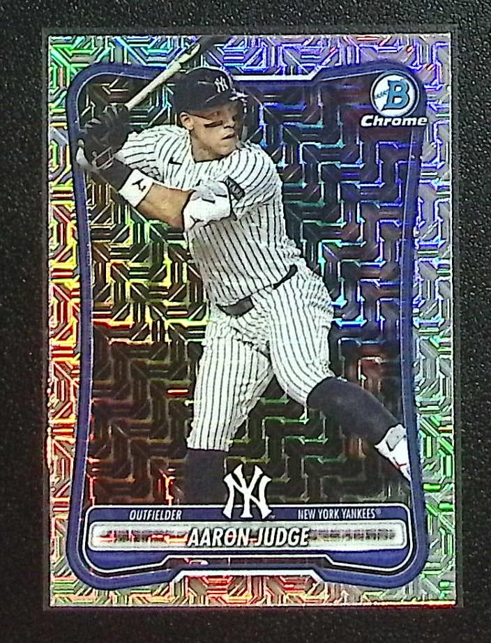 Aaron Judge Mojo Refractor 2026 Bowman Chrome #1 New York Yankees: Bowman Baseball MLB Trading & Sports Cards, Sports Cards for Sale Near Me, World Series & Hall of Fame Players, SP, SSP, Chrome, 1st Bowman, Auction Memorabilia Lots Sold On Line