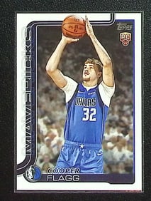 Cooper Flagg Rookie Card 2025-26 Topps #201 Dallas Mavericks