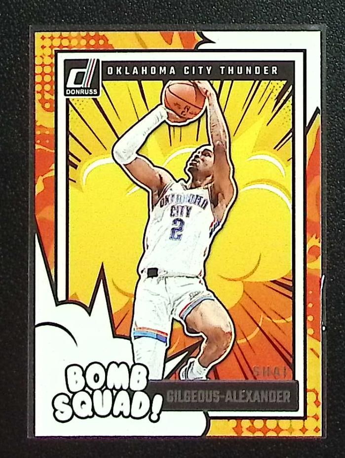 Shai Gilgeous-Alexander Bomb Squad 2024-25 Donruss #12 OKC Thunder: Donruss Basketball NBA Sports & Trading Cards, SP, SSP, NBA Championship & Hall of Fame Player Cards, Valuable Auction Memorabilia Lots Sold On Line, Sports Cards for Sale Near Me