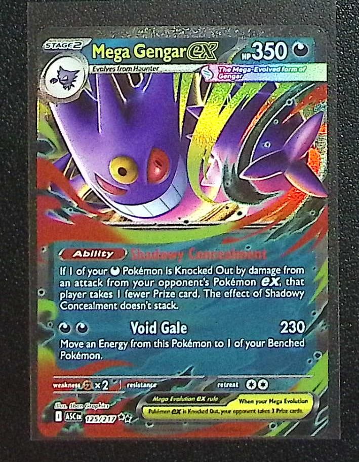 Pokemon Ascended Heroes Mega Gengar Ex #125 (1 of 2)