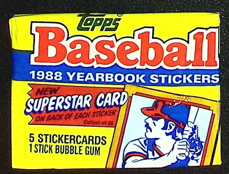 1988 Topps Vintage Baseball YEARBOOK STICKERS Retail Box Wax Pack Sports Cards (1 of 1)