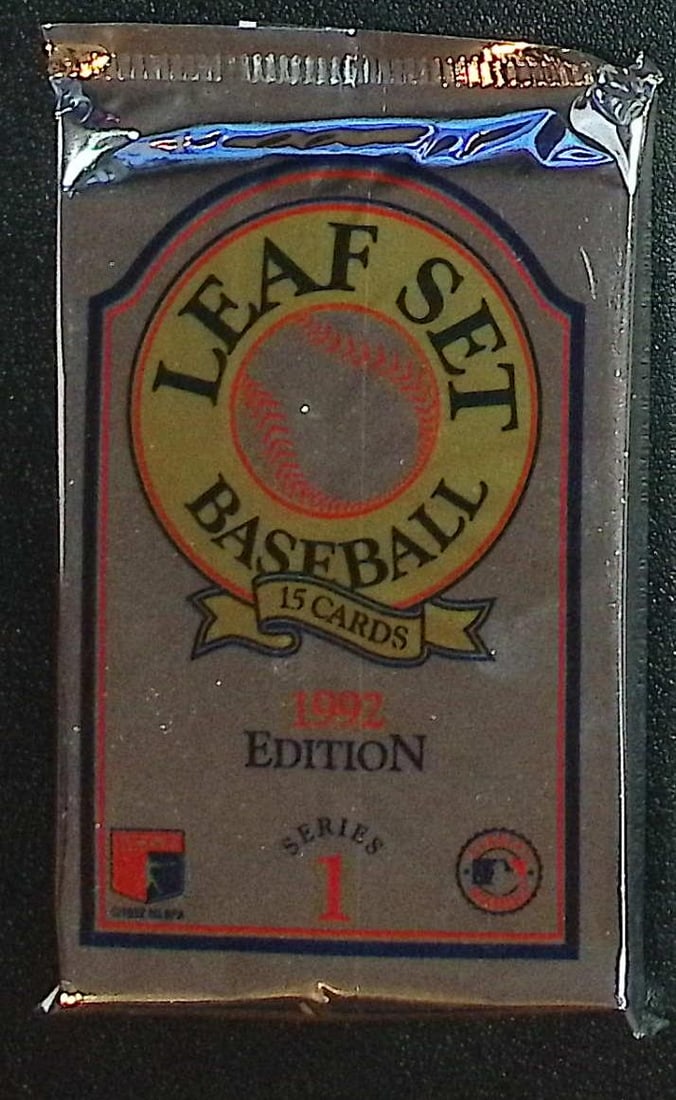 1992 Edition Vintage Leaf Set Series 1 Edition Baseball Retail Box Wax Pack (1 of 1)