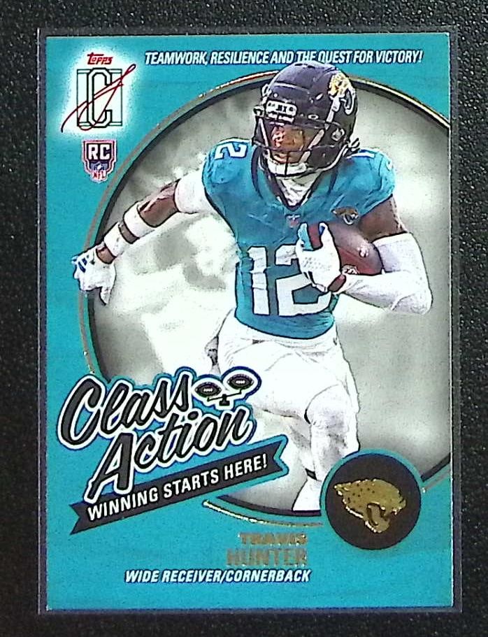 Travis Hunter Rookie Card Class Action 2025 Topps Signature Class #CA-15 Jaguars (1 of 2)