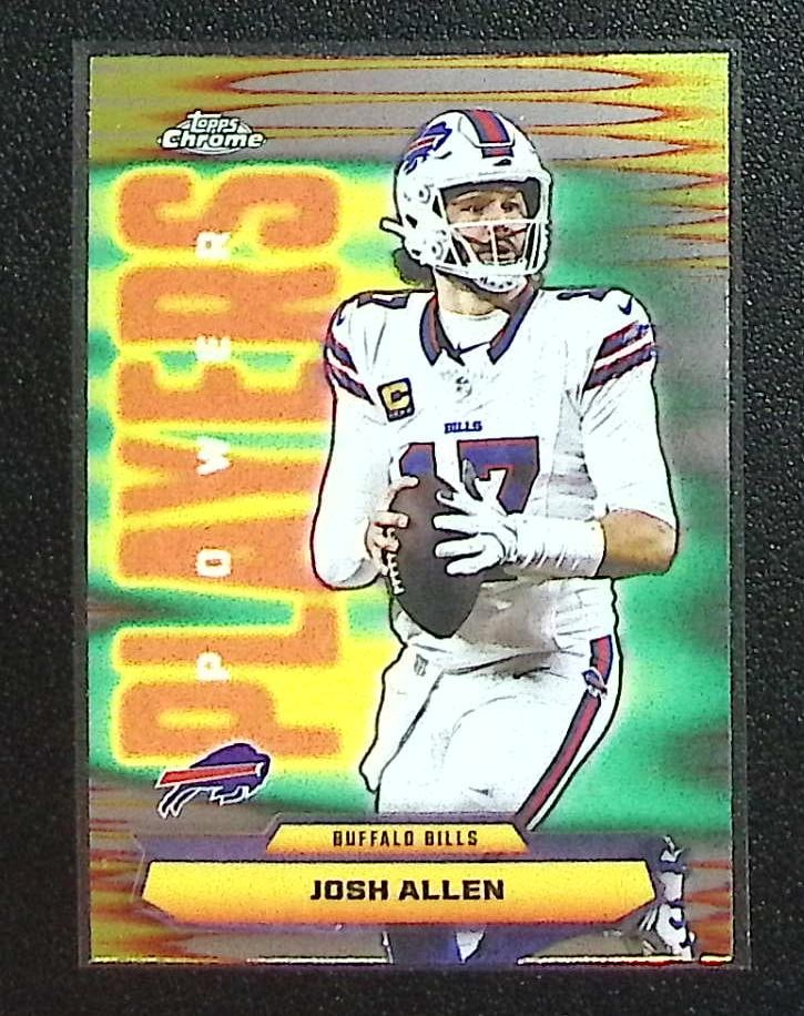 Josh Allen Power Players 2025 Topps Chrome #PP-2 Buffalo Bills (1 of 2)