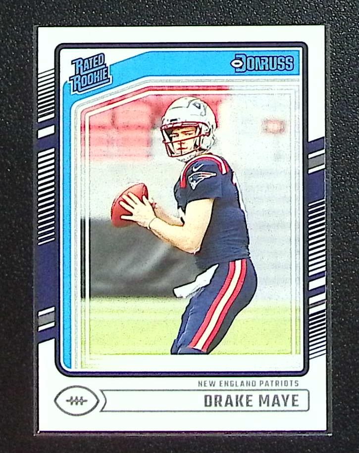Drake Maye Rookie Card 2024 Panini Donruss #379 New England Patriots (1 of 2)