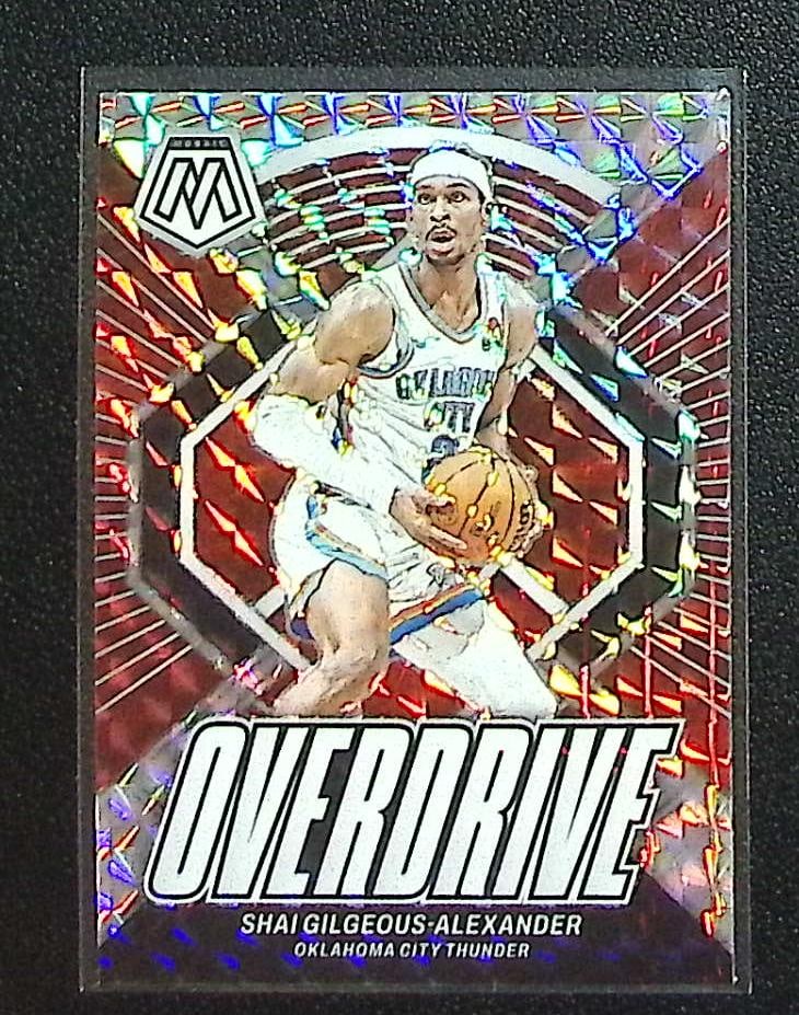 Shai Gilgeous-Alexander Overdrive Mosaic Prizm 2023-24 Mosaic #3 OKC Thunder (1 of 2)
