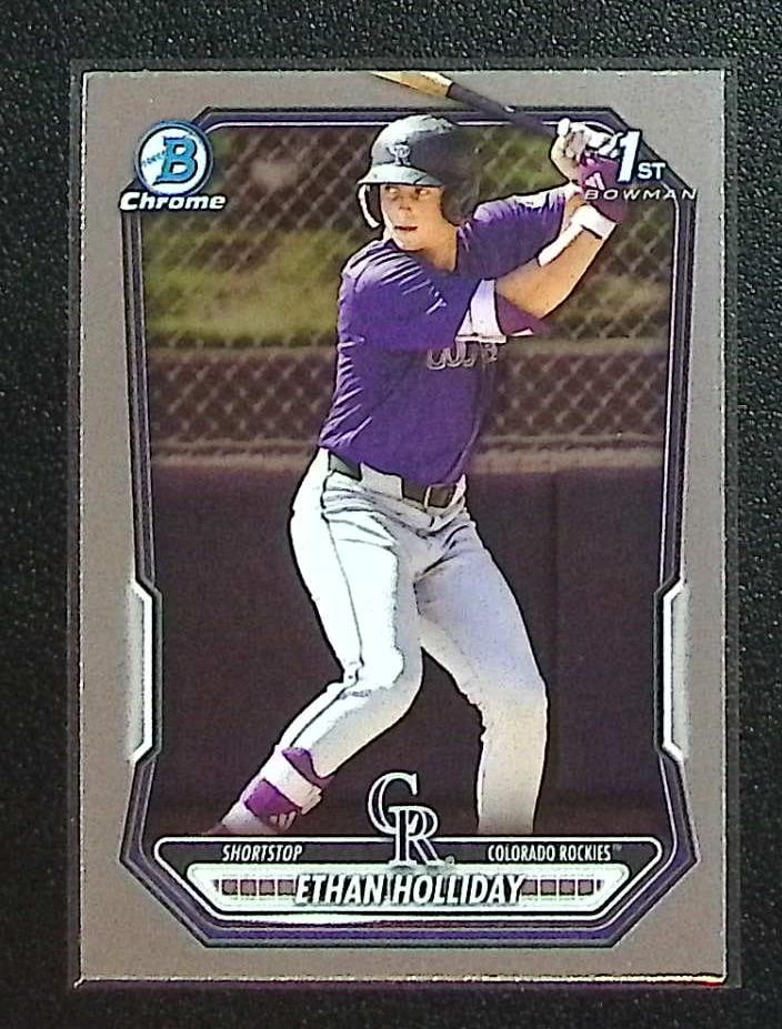 Ethan Holliday 1st Bowman 2026 Bowman Chrome #BCP-1 Colorado Rockies (1 of 2)