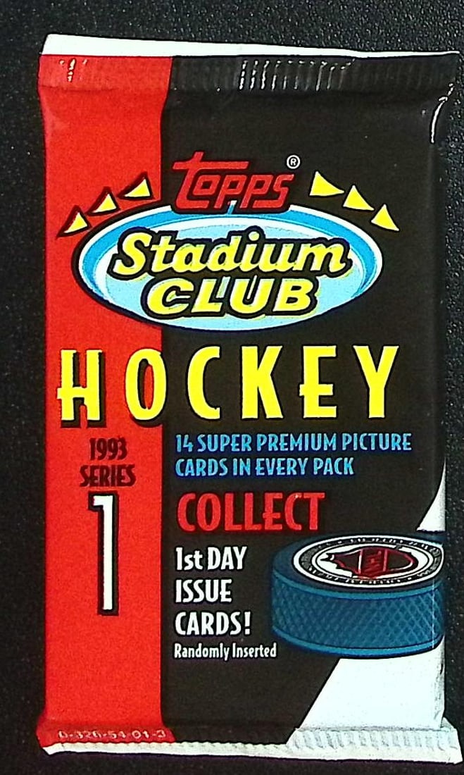 1993 Topps STADIUM CLUB Series 1 Hockey Cards Retail Box Wax Pack NHL Trading Cards (1 of 1)