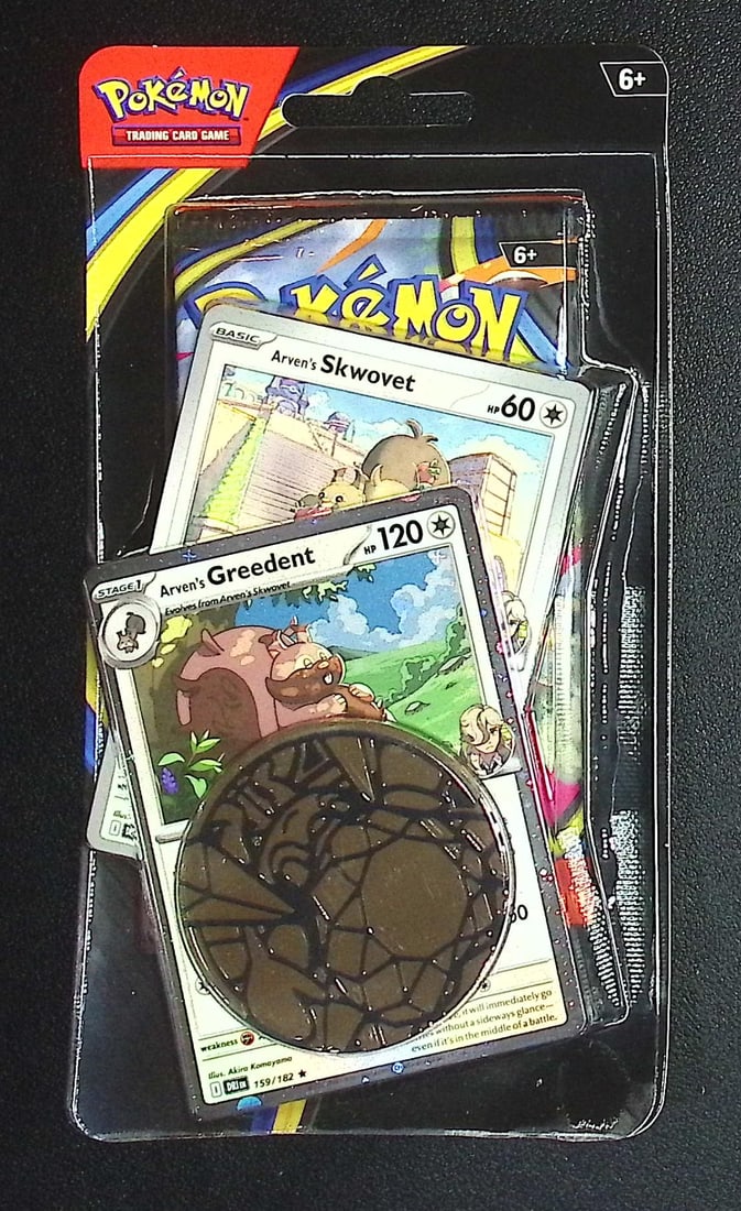Pokemon Mega Evolutions Phantasmal Flames Single Booster Blister Hanger w/ 1 Coin & 2 Promo Cards (1 of 2)