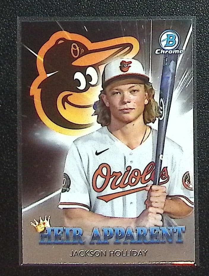 Jackson Holliday Heir Apparent 2022 Bowman Chrome #HA-1 Baltimore Orioles (1 of 2)