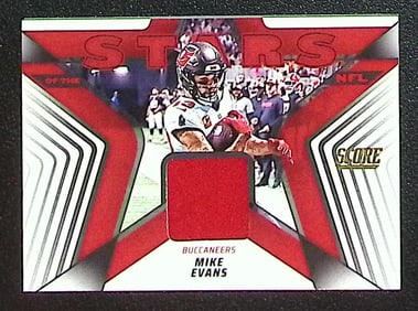 Mike Evans Patch 2025 Panini Score #SNJ-MES Tampa Bay Buccaneers