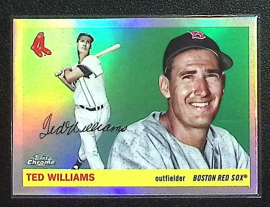 Ted Williams Refractor 2025 Topps Chrome Platinum Anniversary #351 Boston Red Sox: Topps Baseball MLB Trading & Sports Cards, Sports Cards for Sale Near Me, World Series & Hall of Fame Players Memorabilia, Refractors, X-Fractors, Numbered, SP, SSP, Valuable Auction Memorabilia Lots 