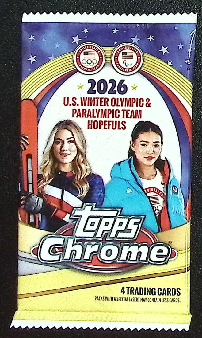 2026 Topps Chrome US Winter Olympics & Paralympic Team Hopefuls Blaster Box Pack (1 of 1)