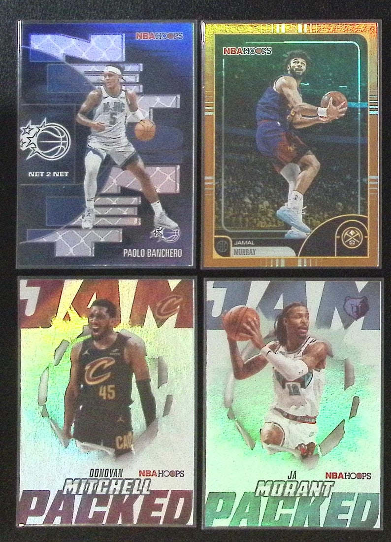 Lot of 4 2025-26 Topps NBA Hoops Inserts & Orange Foils. All Different, See Pictures: Topps Basketball NBA Trading & Sports Cards, Sports Cards for Sale Near Me, Chrome, Refractor, SP, SSP, Valuable Auction Memorabilia Lots Sold On Line, NBA Championship & Hall of Fame Player Cards