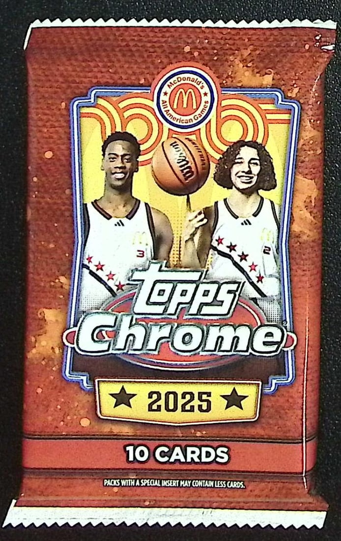 2025 Topps Chrome McDonald's All American Basketball Mega Box Packs: Topps Chrome Basketball NBA Trading & Sports Cards, Auction Lots for Sale on Line, Sports Cards for Sale Near Me