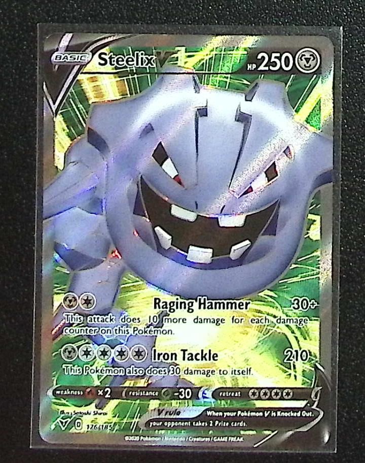 Pokemon Vivid Voltage Steelix V Full Art Ultra Rare #176 (1 of 2)