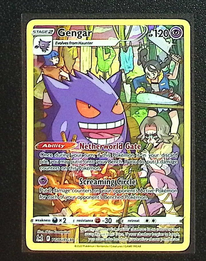 Pokemon Lost Origin Trainer Gallery Gengar #TG06: Pokemon Trading Card Game Cards, Charizard, Pikachu, Mewtwo, Reverse Holo, Holo Rare, Secret Rare Cards, Full Art Cards, Eevee, Ultra Rare Card, Illustration Rare, Special Illustration Rare SIR