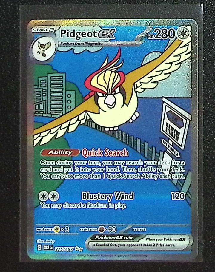 Pokemon Obsidian Flames Pidgeot Ex Special Illustration Rare #225 (1 of 2)