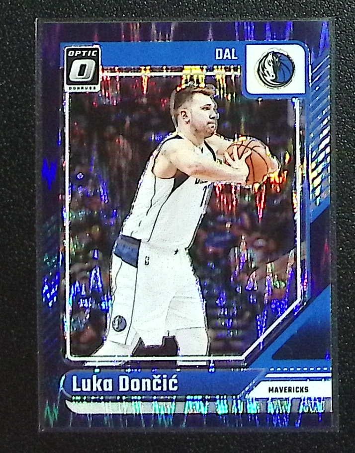 Luka Doncic Purple Shock Prizm 2024-25 Donruss Optic #214 Mavericks, Lakers: Donruss Basketball NBA Sports & Trading Cards, SP, SSP, NBA Championship & Hall of Fame Player Cards, Valuable Auction Memorabilia Lots Sold On Line, Sports Cards for Sale Near Me